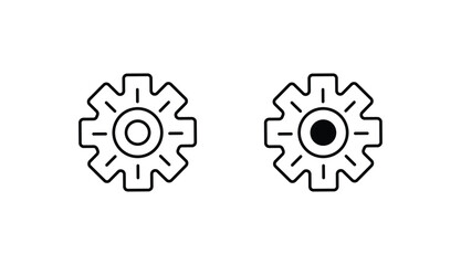 Brightness adjustment icon design with white background stock illustration