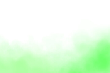 Abstract green smoke effect isolated on transparent background. Ethereal green fog swirl or haze. Realistic smoky mist texture © mostafa