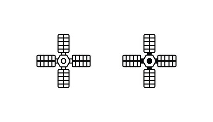 Satellite icon design with white background stock illustration