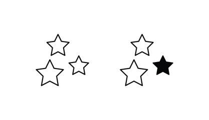 star icon design with white background stock illustration