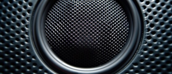 Macro Shot of Speaker Grill Texture. Generative ai.