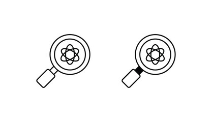 Chemical Analysis icon design with white background stock illustration