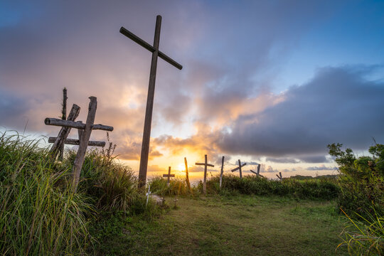 Sunset on top of Mount Lamlam, Guam, US Territory