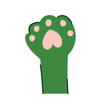 Ilustra&ccedil;&atilde;o Pata de Gato ou Cachorro