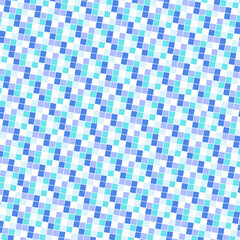 Blue & Teal Hue Tones Seamless Random Bright Colorful Multicolor Geometric Geometry Square Block Cube Pattern 240