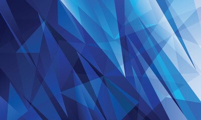 Blue gradient abstract geometric triangle pattern background suitable for car wrap stickers and sports jersey fabric