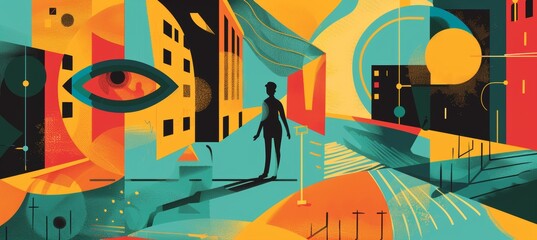 Blind Person Navigating Complex Environment - Advocacy for Awareness and Understanding