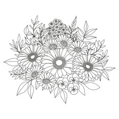 Coloring page for adults and children.