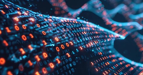 Abstract blend of DNA strands and binary code symbolizing AI ethics evolution. Equality in ai ethics - Powered by Adobe