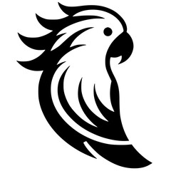 Silhouette of a macaw bird © Breck