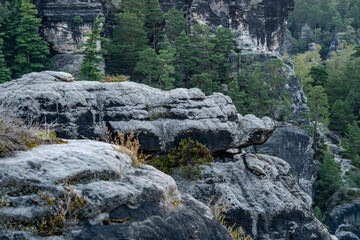 Sonnenaufgang – Blaue Stunde in der Sächsischen Schweiz – Bastei - Elbsandsteingebirge