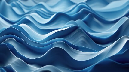 Fototapeta premium 3d abstract blue background. Ai generation