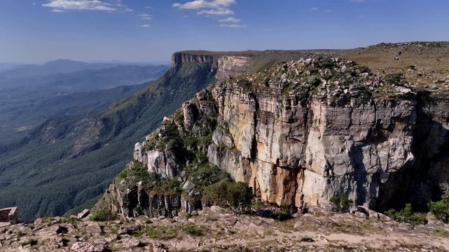 The Magical Nature of the Tundavala Gorge in Angola, Aerial View