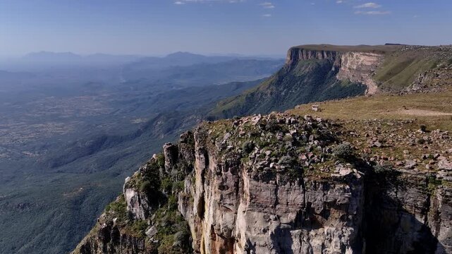 The Magical Nature of the Tundavala Gorge in Angola, Aerial View
