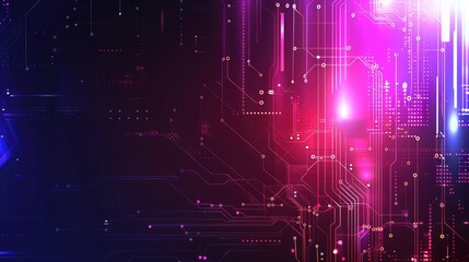 Obraz premium Abstract technological background. Ai generation.