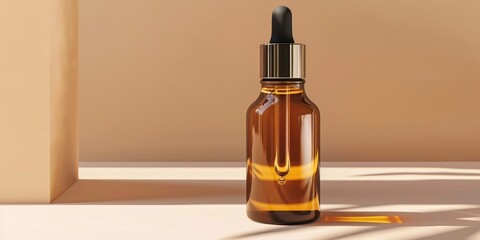 Naklejka premium Cosmetic oil concept. Ai generation