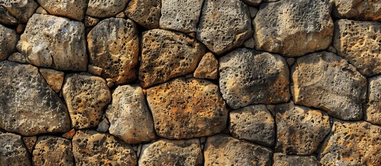 Fototapeta premium stone wall texture, ancient_stone_wall