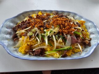 bowl of Chinese soup and Chinese chopsticks
