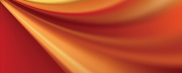 Gold luxury background and elegant ribbon decorations with glitter light effects elements and bokeh.