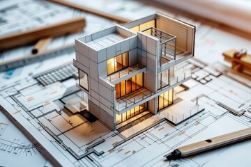 Utilizing 3d construction to transform architectural designs into realistic structures