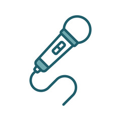 microphone icon vector design template simple and clean