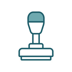 stamp icon vector design template simple and clean