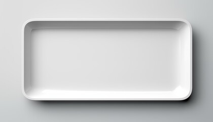 empty white plate top view