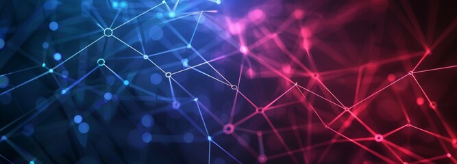 Fototapeta premium Abstract digital connection dots and lines. Technology background. Network connection structure. Plexus effect. 3D model.