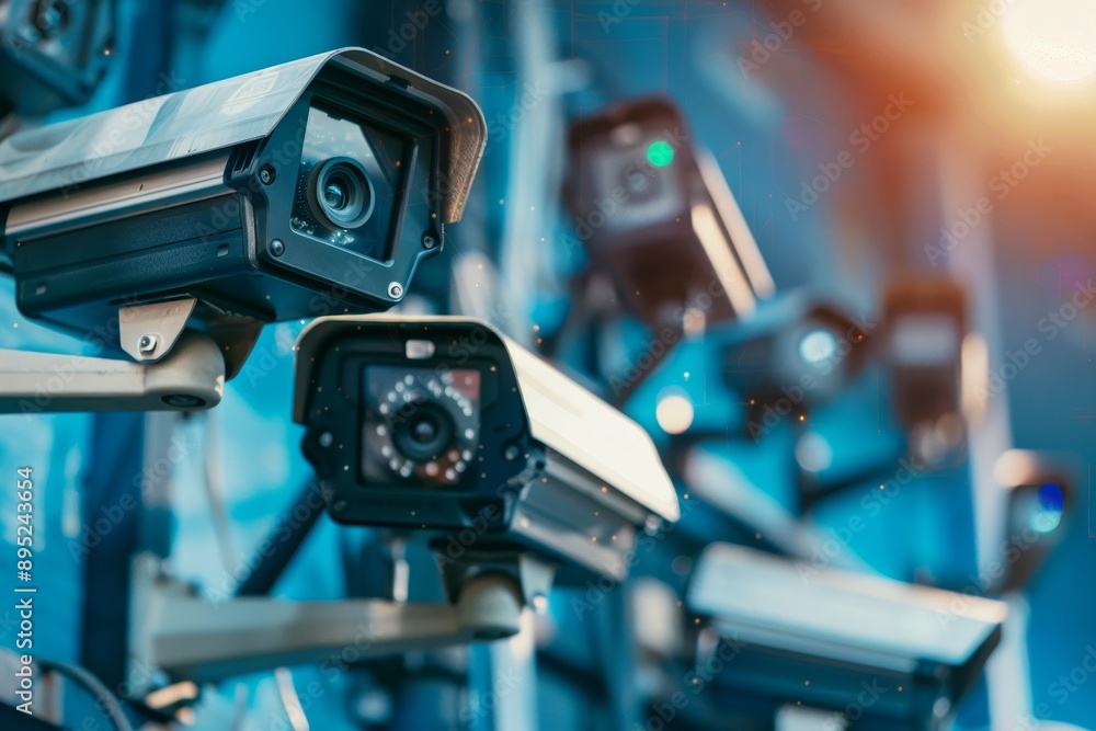 Aufkleber advanced cctv surveillance system with guard monitoring and network ip connection
