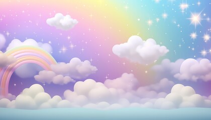 rainbow and clouds in sky