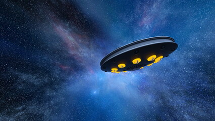 UFO　3DCGレンダリング