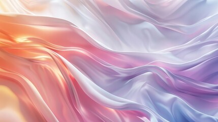 Fototapeta premium A subtle abstract background with soft pastel waves and gradient colors. A perfect design background for apps or products.