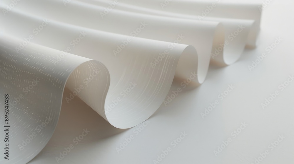 Poster a close-up shot of a sheet of paper on a table, suitable for use in office or school settings