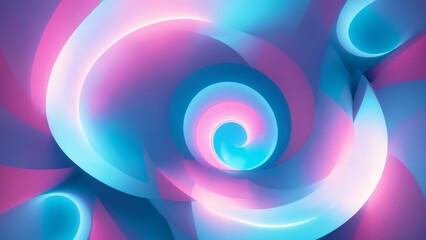 Obraz premium Abstract geometric art with blue and pink diagonal design, smooth gradient render