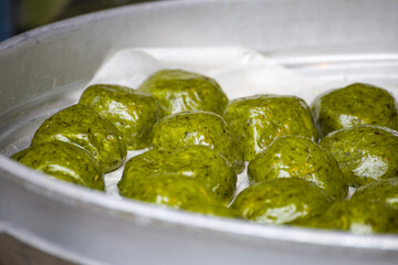 The Green Charm of Hakka rice cake