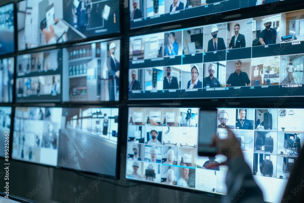 Poster advanced cctv and guard monitoring system for enhanced secure protection and surveillance