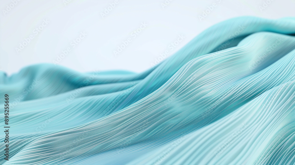 Poster fabric waves in soft textile texture. flowing textile in a smooth and elegant design. captivating pa