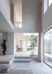 Minimalist Modern Home Interior Design with Open Floor Plan and Natural Light