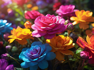 Fototapeta premium Colourful Flowers