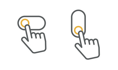 タッチスクリーンのスイッチ