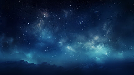 Celestial Night Sky with Stars