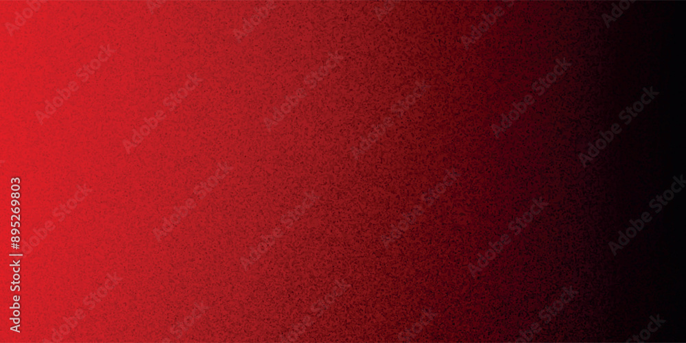 Wall mural red grain gradient background, dark noise texture, banner header, cover poster background design eps