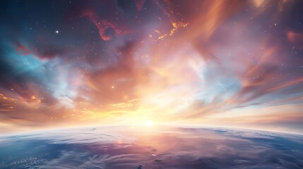 Obraz premium Cosmos research driven by immense power, scientific exploration