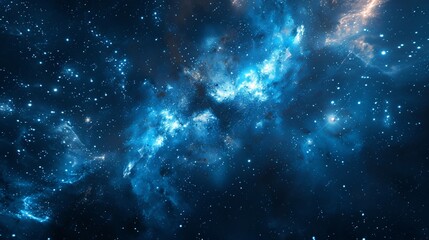 Fototapeta premium Cosmic Nebula: A Starry Night in the Universe
