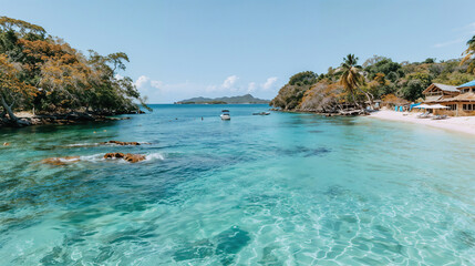 Obraz premium Tropical Island Lagoon