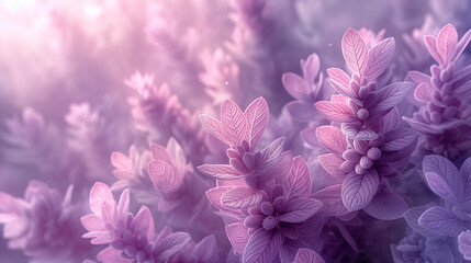 Obraz premium Lavender-Themed Curtains with Soft Purple and White Hues for a Calming and Serene Atmosphere