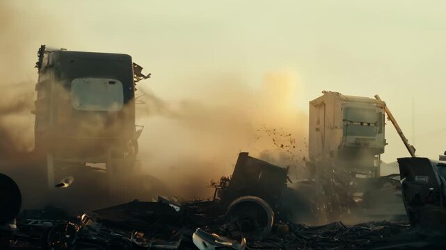 explosion in the city