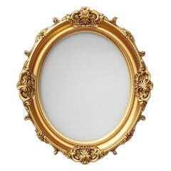 Sophisticated Gold Oval Mockup with Realistic Texture