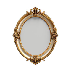 Hyper-Realistic Gold Oval in Modern Mockup