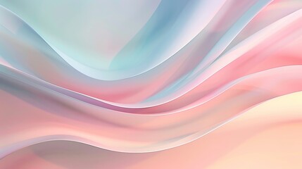 Pastel abstract background with a wavy pattern in light blue and pink hues